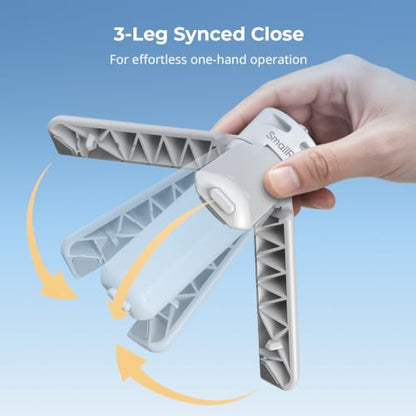 SMALLRIG One-Touch Open Mini Tripod for DJI Pocket 4P/4/3 for Insta360 Luna - color: White