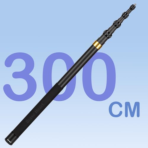 3m Invisible Carbon Fiber Selfie Stick for Insta360 X5X4(Yellow) - color: Yellow