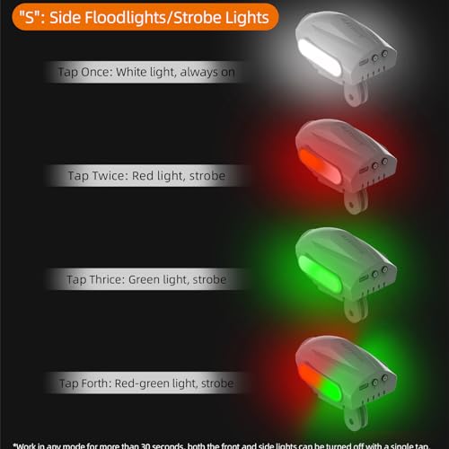 Searchlights Strobe Light with Drone Mount for DJI Avata 2 Spotlight Floodlight Bracket Support to Mount Night Flight Light to Drone with Action Camera Adapter for Insta360 GO 3S / GO3 - color: Searchlight