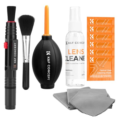 K&F CONCEPT 15 in 1 Camera Pro Cleaning Kit for DSLR and Sensitive Devices