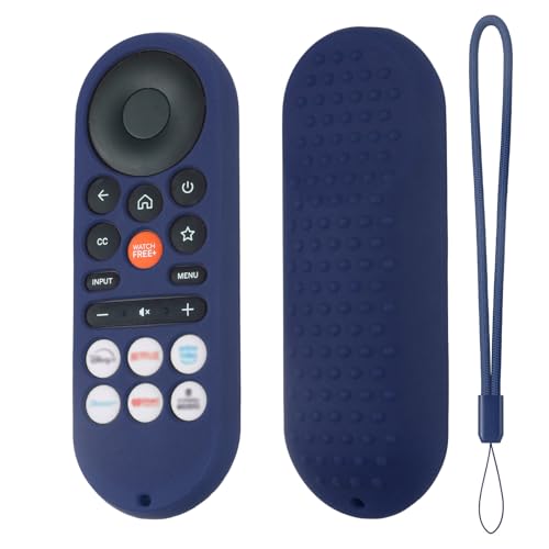 Hi Color XRT281 Remote Cover for Vizio/Onn FHD LED TV Remote 2026 Silicone Protective Case Compatible with VIZIO XRT281 ONN Remote Silicone Case Cover with Lanyard (Dark Blue) - color: dark blue