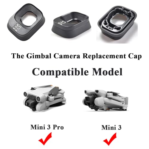 for DJI Mini 3 Drone Camera Front Cover Replacement for DJI Mini 3 Pro Camera Lens Frame Lid Gimbal Camera Cap for DJI Mini 3 Repair Parts