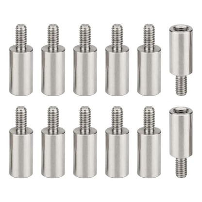 M2.5x7+4mm Standoff Extension Posts Screws Stainless Steel 12 Pcs - size: M2.5x7+4mm