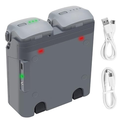 Hanatora Two-Way Charger Hub for DJI Air 3S,Air 3 Battery,Storage Charging Two Batteries in Sequence,Multi-Function Charge Drone Accessories