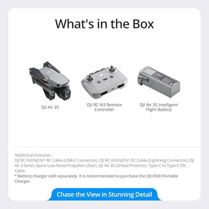 DJI Air 3S (RC-N3), 4K Dual-Camera Drone - style: Air 3S (RC-N3)