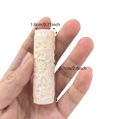 4Pcs Polymer Clay Texture Roller Work with Polymer Clay Cutters for DIY Earrings Jewelry Making Craft Supplies