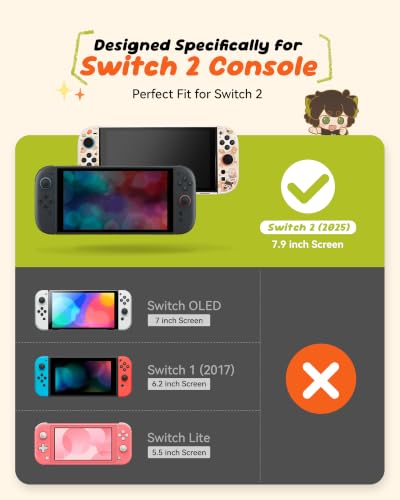 GeekShare Protective Shell Compatible with Switch 2 (Passionate Kitchen) - color: Passionate Kitchen