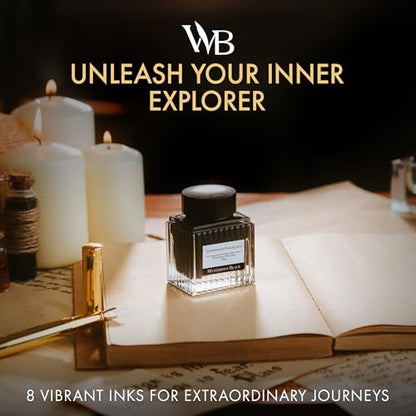Wordsworth & Black Fountain Pen Ink Bottle, 30ml, Black, Smooth - color: Black