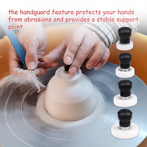 ZORZA 4Pcs Pottery Wheel Trimming Tools Little Spinners for Clay Finishing