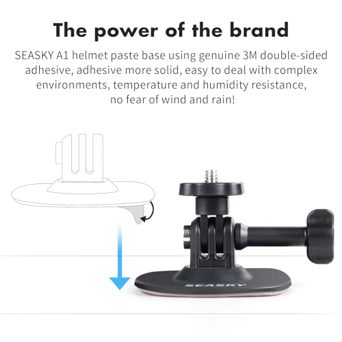SEASKY A1 Sports Camera Flexible Adhesive Helmet Mount use Genuine 3M