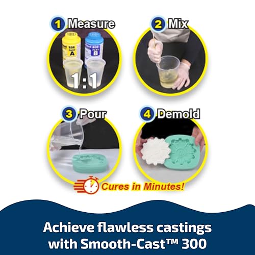 Complete Mold Making & Casting Kit – Includes Mold Star 30 Platinum Silicone Rubber, Ease Release 200 Spray, and Smooth-Cast™ 300 Resin