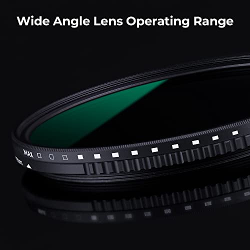 K&F CONCEPT 52mm Variable ND8-ND2000 (3-11stop) Waterproof ND Lens Filter - size: 52mm