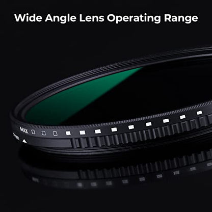 K&F CONCEPT 52mm Variable ND8-ND2000 (3-11stop) Waterproof ND Lens Filter - size: 52mm