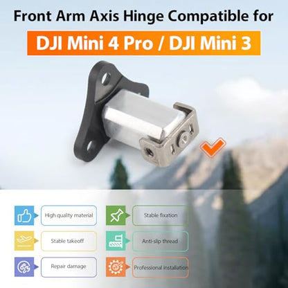 Front Arm Axis Replacement for DJI mini 4 pro/Mini 3 Front Arm Hinges Arm Shaft for DJI mini 4 Pro Drone Accessories Parts with Repair Tools