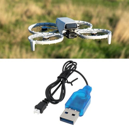 4Pcs USB to JST 1.25 LiPo Charge Cable 60cm 3.7V Compatible with Mini Drones RC Cars Planes