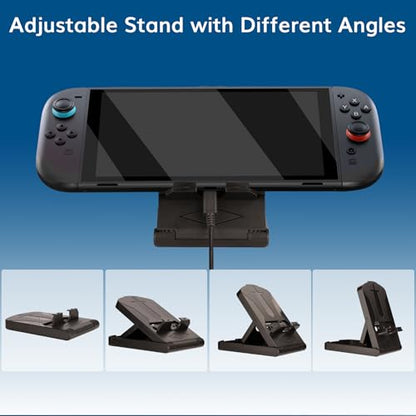 23 in 1 Accessories Family Bundle Game Kit for Nintendo Switch 2 - color: Switch 2 Kit-Orange Blue