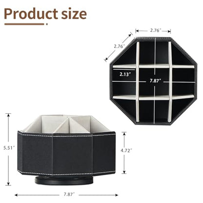 360° Rotating Remote Control Holder,Pen Caddy,Studio Art Supplies Organizer - color: Black