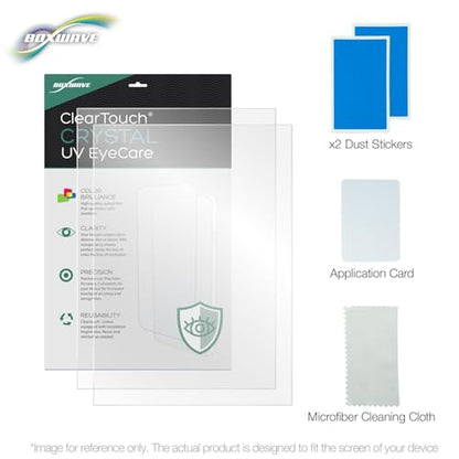 BoxWave Screen Protector Compatible with Osaki AI 3D Envy Controller Display - ClearTouch Crystal Anti-UV EyeCare (2-Pack), Filters Out Harmful Blue Light Reduce Fatigue