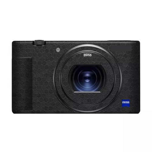 Decal Skin for Sony ZV-1 Vinyl Wrap Anti-Scratch Film Mirrorless Camera Body Protective Sticker Protector Coat ZV1(Honeycomb Black) - color: Honeycomb Black