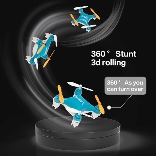 Drone Mini Remote Control Aircraft New Children's Toy Micro Aircraft Fixed Height Quadcopter Electronic Gadget (Blue) - color: Single Battery Version-Blue