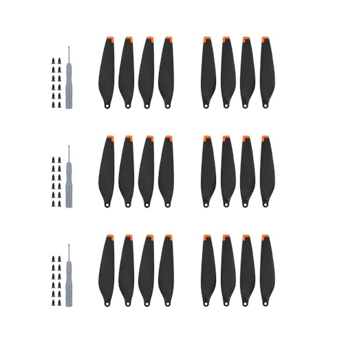 (24pcs) 6030F Propellers for DJI Mini 3 Drone, Prop Replacement Lightweight Low-Noise Quiet Blades with Screws Screwdrivers Repair Parts