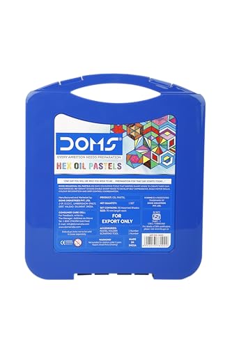 DOMS Oil Pastels 50 Shades, Non-Toxic EN 71-3 Standard Certified