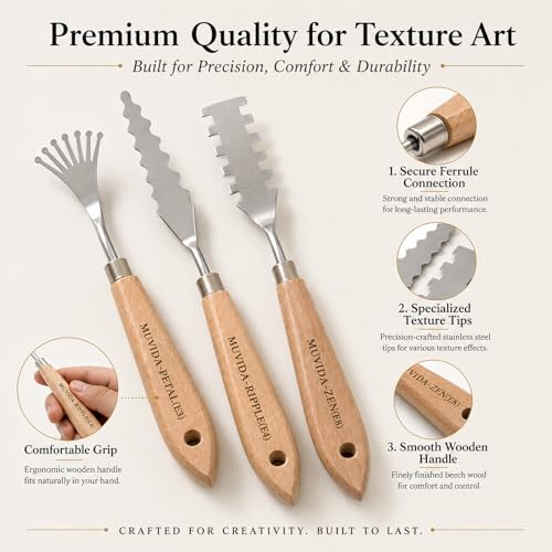 Palette Knife Set with Canvas Roll Bag & Gift Box, Painting Knives
