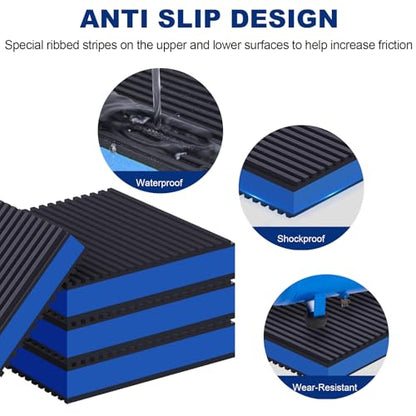 Storystore Anti Vibration Pads, 8 Pack 4" x 4" x 7/8" Heavy Duty EVA Mats