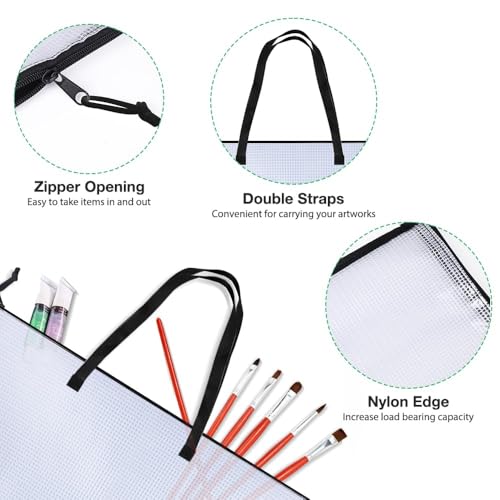 Opret Art Portfolio Bags 19X25 Inch with Handle and Zipper - color: 2 Pack