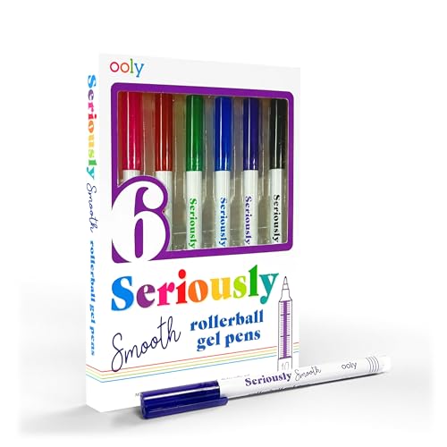 Ooly Seriously Smooth Rollerball Gel Pens, Set of 6, 1.0mm - style: Seriously Smooth Rollerball