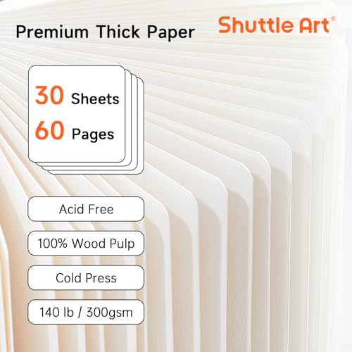 Shuttle Art Acrylic Paint Marker Journal 5.51x5.51, 30 Sheets - size: 5.51×5.51 in