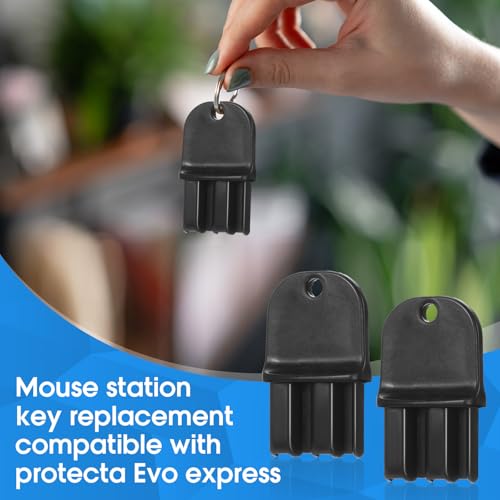 2 Pack Key Compatible with Protecta Evo Express,Black - color: Black