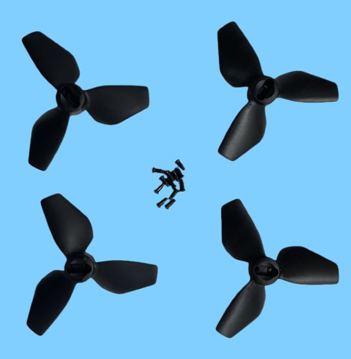 4-Piece Drone Propeller Set for DJI NEO, Quick-Release Low-Noise Replacement Blades, Black