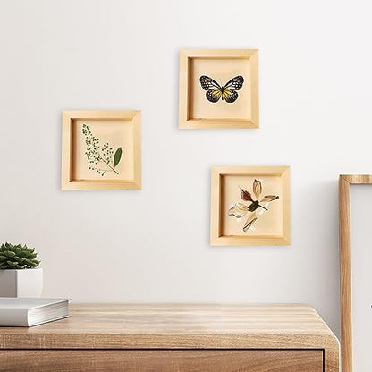 Wood Canvas Panels Square Wooden Canvas Painting Board 10 Pack - size: 8inch