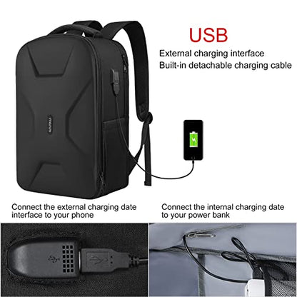 MOSISO 15.6-16 inch 35L Laptop Backpack with USB Charging Port - color: Black
