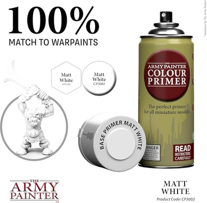 The Army Painter, Colour Primer Matt White, 400 ml acrylic spray - color: Matt White