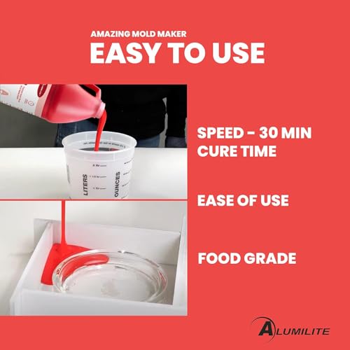 Alumilite Amazing Mold Maker Silicone Rubber 1 Gallon, 30-Min Demold - size: 1 gal.