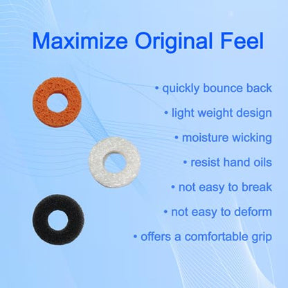 18 Pcs Soft Precision Rings, Aim Assist Target Motion Control, Joystick Protector Compatible with PlayStation 4 (PS4), PS5, Xbox One, Xbox Series X, Switch Pro and Scuf Controller Grips - color: 18pcs Soft Sponge Precision Rings