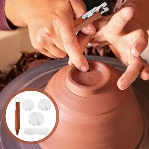 6 mm Clay Wheel Throwing Scraper, Pottery Carving and Trimming Tool for Ceramic Clay Sculpting, Wheel Throwing and Detail Work