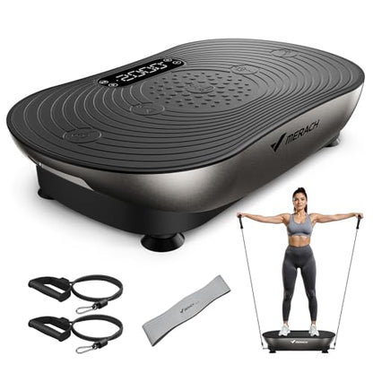 Merach V33 Pro Vibration Plate Exercise Machine with Touchscreen, 99 Speeds - color: Arc-Silver Black