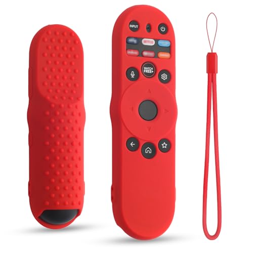 Cover for Vizio Smart TV Remote XRT270 2023, Silicone Protector Case Replacement for Vizio Remote Control XRT270, Shockproof (Red) - color: Red