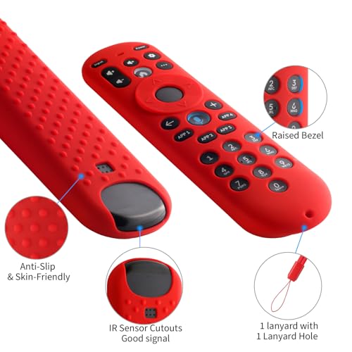 Silicone Cover for Xumo TV Remote Control RC3401/PR1,Anti Slip Sleeve Case for Pioneer Xfinity Spectrum Element Remote with Lanyard (Black) - color: Black