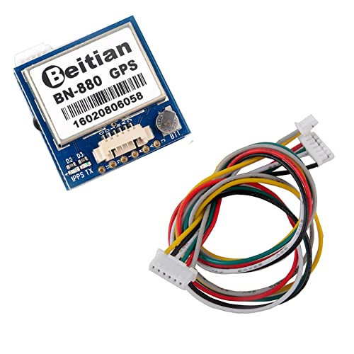 BN-880 GPS Module U8 with Flash HMC5883L Compass + GPS Active Antenna Support GPS Glonass Beidou Car Navigation for Arduino Raspberry Pi Aircraft Pixhawk APM Flight Controller