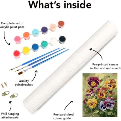 Ekuxom Flowers Paint by Numbers Kit for Adults - color: Flowers-2