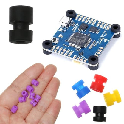 30 Pack Drone Flight Controller Shock Absorption Ball Replacement Anti Vibration Rubber Mounting Pads Damper Stabilizer Noise Reduction Damping Balls for Racing Drones FPV Camera Gimbal F4 F7