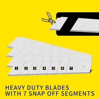 25MM Utility Knife Blades, 100pack SK5 Box Knife Snap Off Blades Refills - size: 100pcs