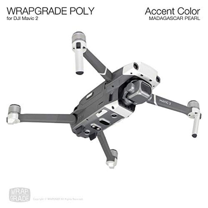 Wrapgrade Poly Skin Compatible with DJI Mavic 2 | Accent Color (Madagascar Pearl) - color: MADAGASCAR PEARL