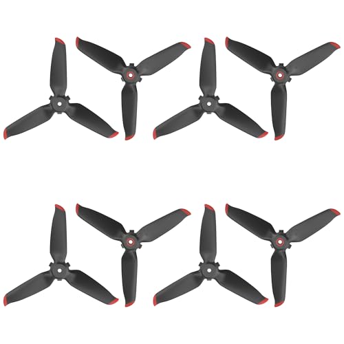 Propellers for DJI FPV Blades - 8Pcs Props Quick Replacement Spare Part Low Noise Props Wings for DJI FPV Drone Accessories Red Tips