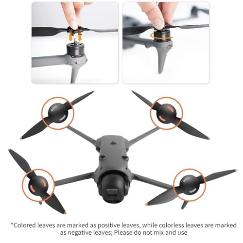 2 Pairs Quick Release Low Noise Propellers for Mavic 4 Pro Propellers, Replacement Propeller Blades Drone Accessories
