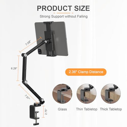 Houele Tablet Stand Holder iPad Stand for Desk iPad Desk Mount - color: Black